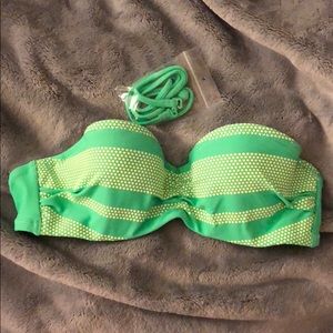Convertible Green Bikini Top